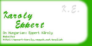 karoly eppert business card